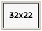 22x32 Minimalist Shadow Box Picture Frame with UV-Resistant Acrylic & Acid Free Backing, Available in 5 Finishes - Black, Brown, Gold, Silver, White